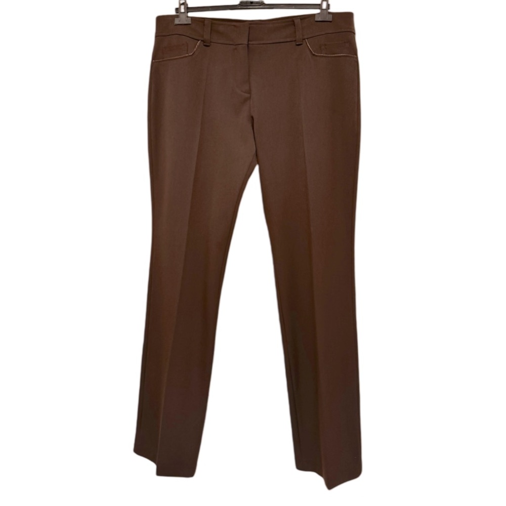 NWT Miss TIC chocolate brown pants. Made in France. Size 46 FR (Fits Large)